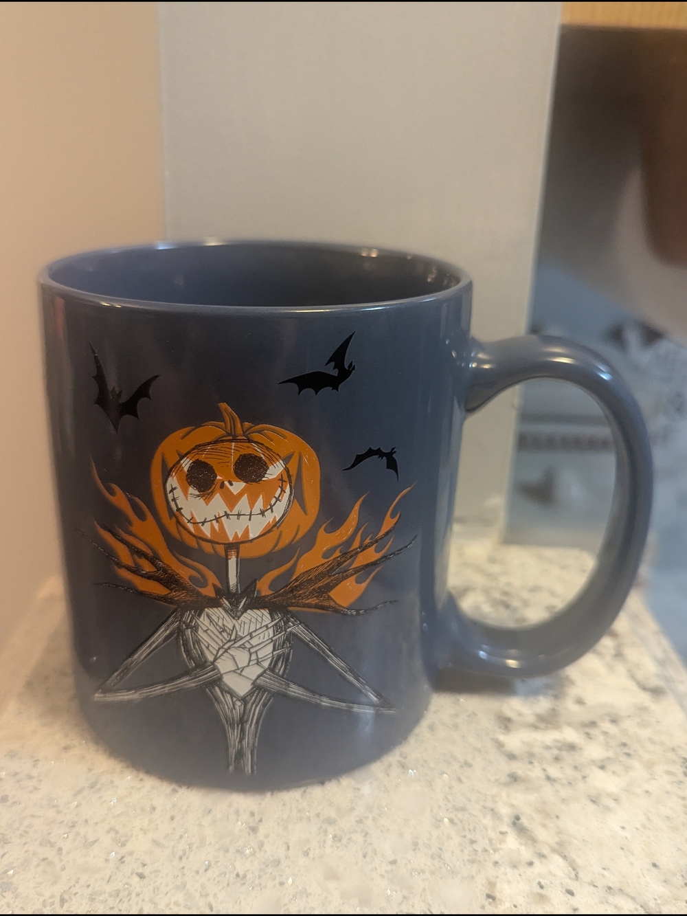 Disney Jack The Pumpkin King Jumbo 21oz Blue Ceramic Halloween Mug by Zak!